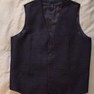 Perry Ellis black vest with texture or pattern